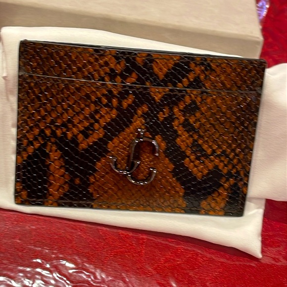 BNWT Jimmy Choo Card Case Holder Authentic - Picture 2 of 8